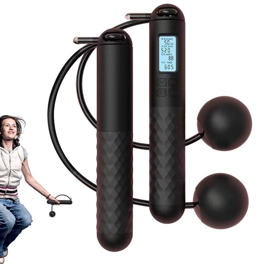 Smart Jump Rope Digital Counter - Corda de Pular Portátil Sem Fio