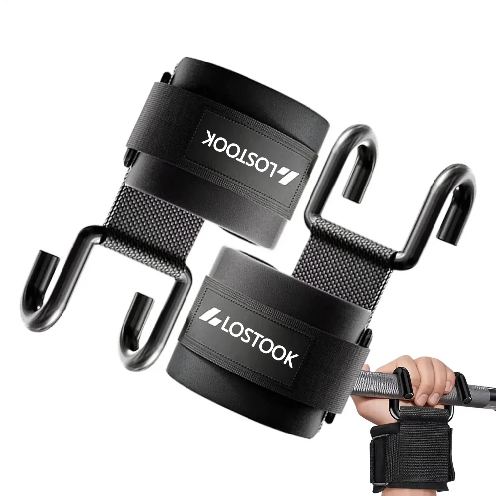 Wrist Wraps Weightlifting Support - 1/2 peças de Gancho de Assistência