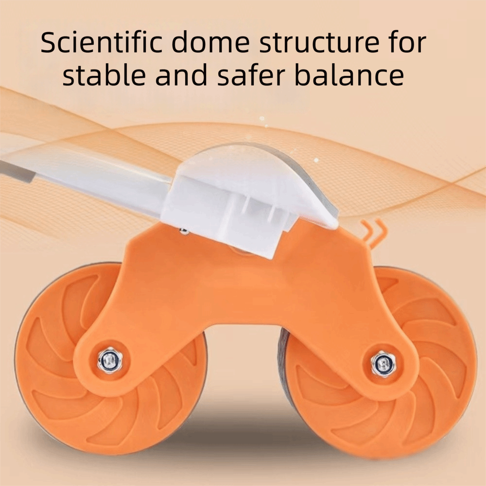 Ab Roller Wheel With Elbow Support - Roda Abdominal de Aço ABS com