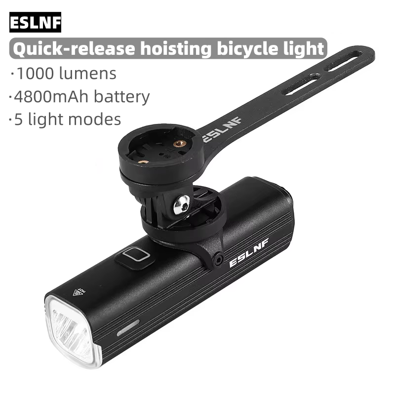 Rechargeable Bicycle Headlight 1000 Lumen - Lanterna Frontal para Bicicleta ESLNF 1000