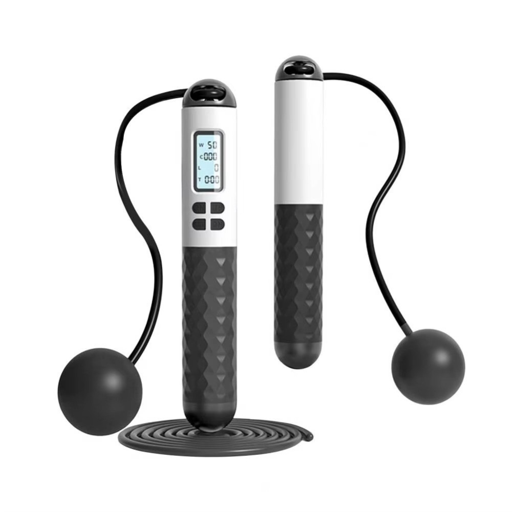 Smart Jump Rope Digital Counter - Corda de pular sem fio, antiderrapante,