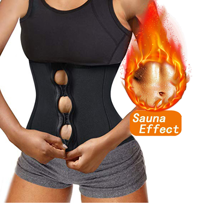 Sweat Waist Trainer Belt Neoprene - Cintas Modeladoras Femininas com Zíper e