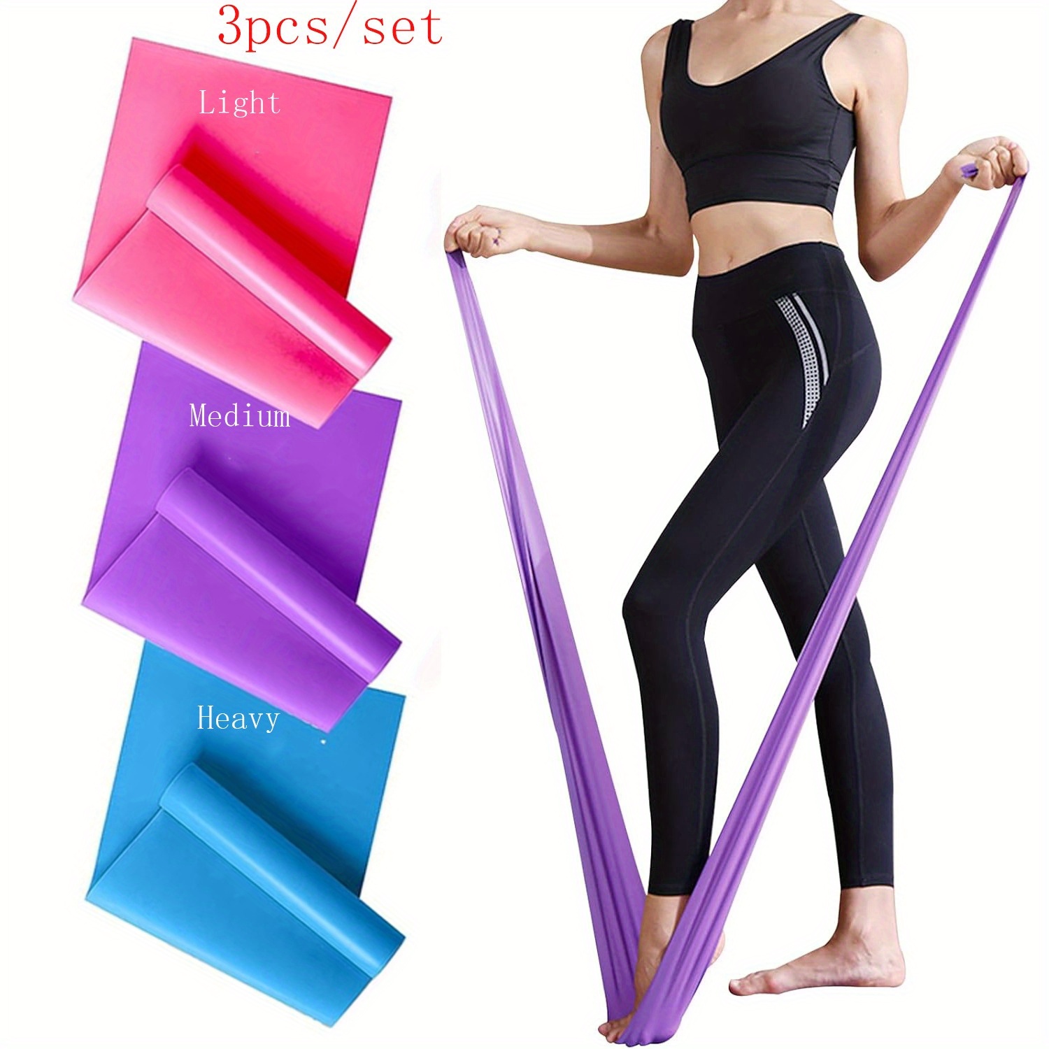Pilates Bar Kit With Resistance Bands - Faixas de Resistência 1/3pcs para Homens
