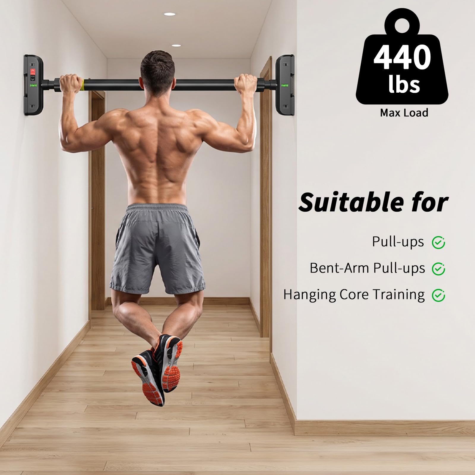 Door Pull Up Bar No Screw - Barra de Exercícios para Porta, Barra