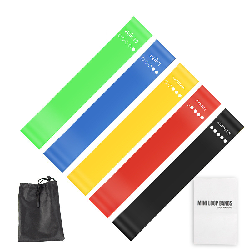 Pilates Bar Kit With Resistance Bands - Conjunto de 5 Faixas de Resistência